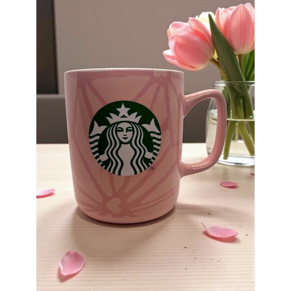 Starbucks 2021 Valentine Pink Hearts Ceramic Mug 15 oz-Limited Ed Cup-Coffee-Tea - Picture 1 of 7
